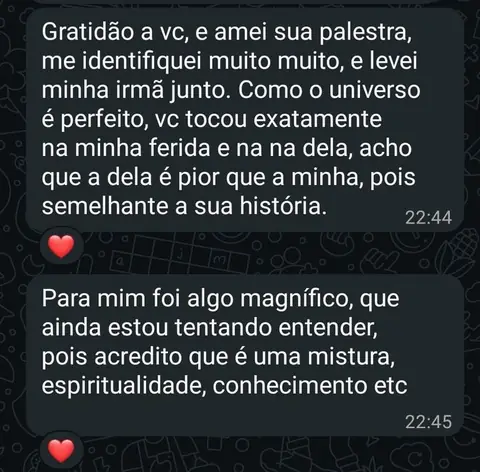 Depoimento de participante