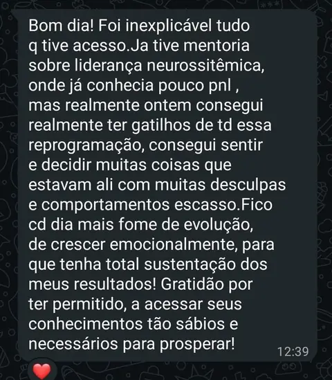 Depoimento de participante