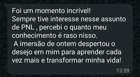 Depoimento de participante