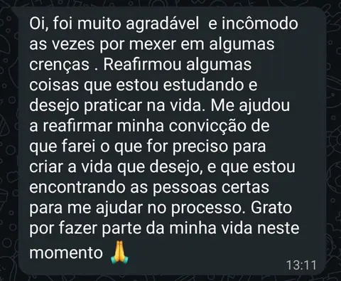 Depoimento de participante