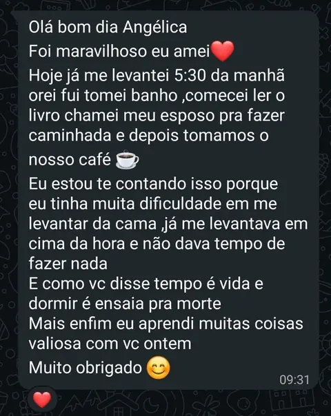 Depoimento de participante