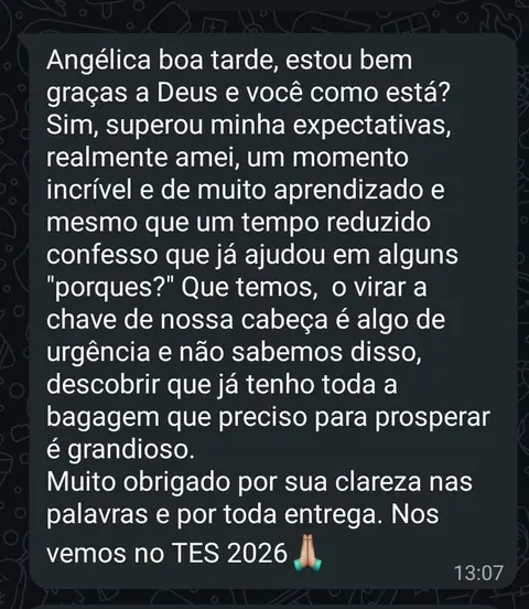 Depoimento de participante