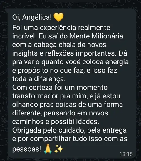 Depoimento de participante